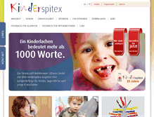 Tablet Screenshot of joel-kinderspitex.ch